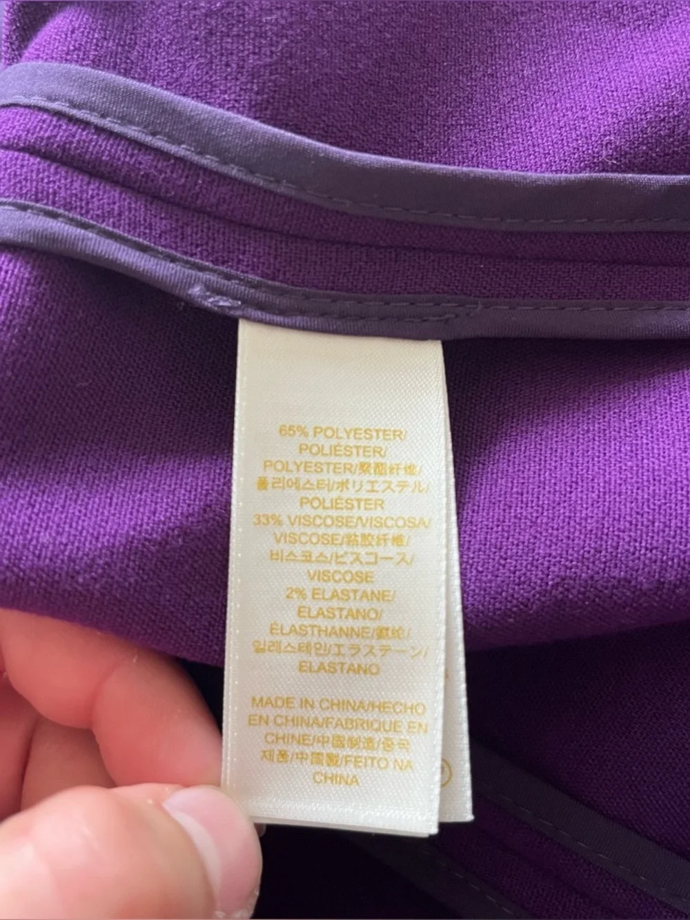 Kate Spade Bosley Flowy Short-Sleeve Round Neck A-Line Pockets Purple Dress Sz 6